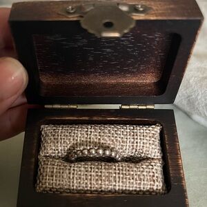 Tiffany & Co. Sterling Silver Ziegfeld Bead Beaded Hardwear Band Ring Size 5.5